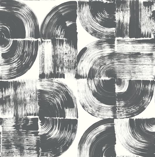 NuWallpaper Elias Black Peel & Stick Wallpaper